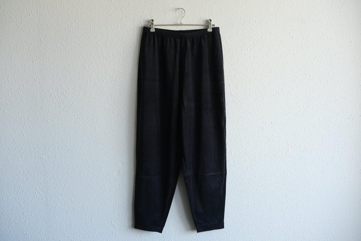 yohaku ドバイパンツ｜ベロア素材 ネイビー｜unisex freesize