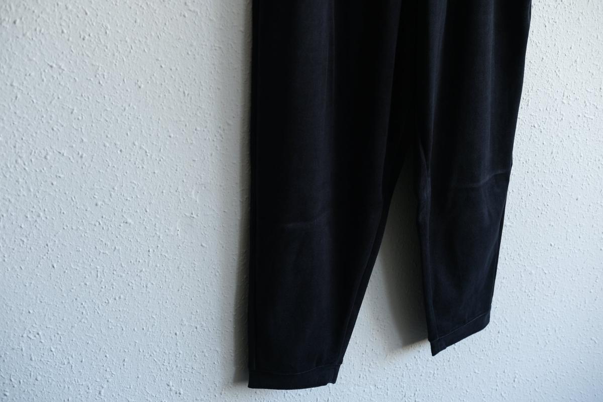 yohaku ドバイパンツ｜ベロア素材 ネイビー｜unisex freesize