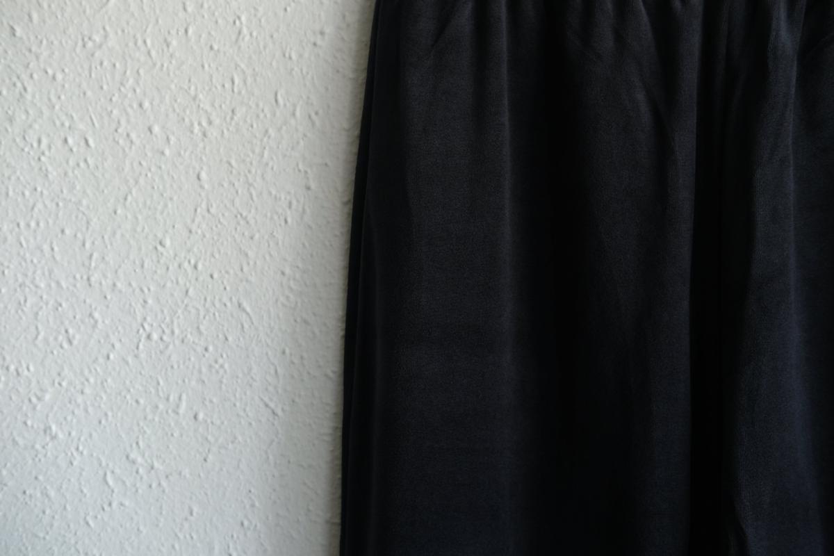 yohaku ドバイパンツ｜ベロア素材 ネイビー｜unisex freesize