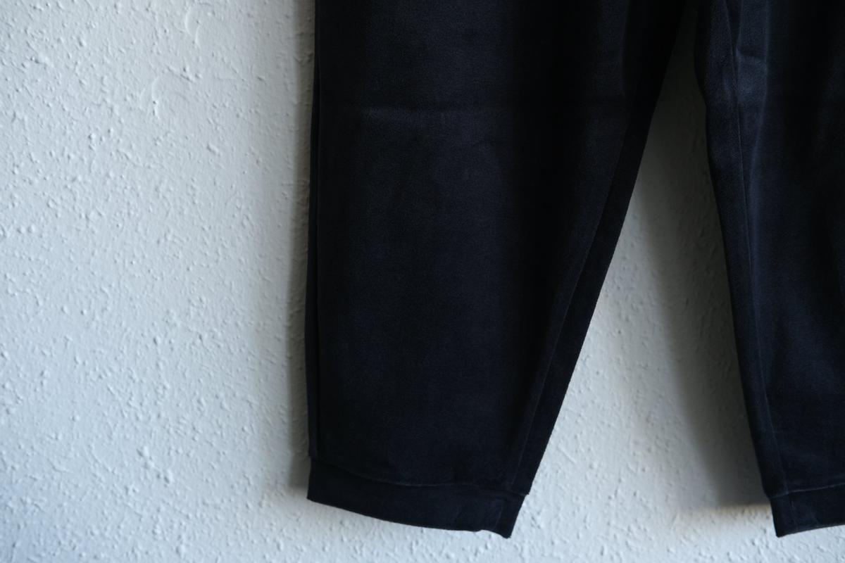 yohaku ドバイパンツ｜ベロア素材 ネイビー｜unisex freesize