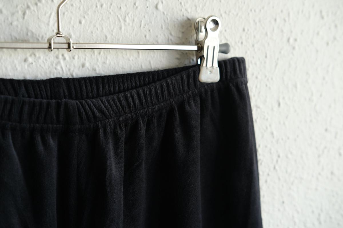 yohaku ドバイパンツ｜ベロア素材 ネイビー｜unisex freesize