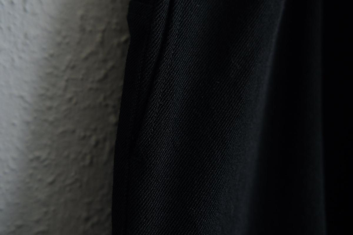 MITTAN / NMウールOCツイルパンツ 黒 PT-125 / unisex