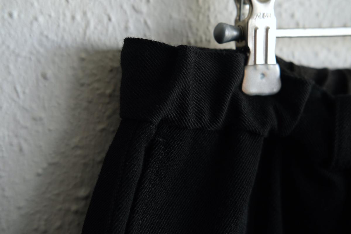 MITTAN / NMウールOCツイルパンツ 黒 PT-125 / unisex