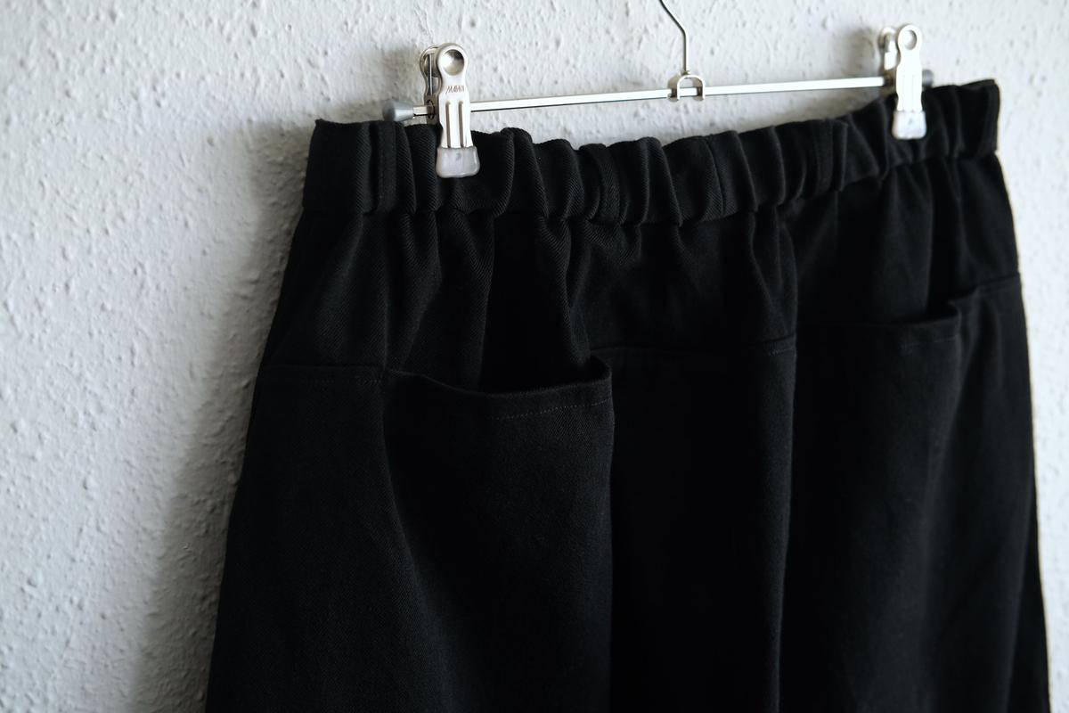 MITTAN / NMウールOCツイルパンツ 黒 PT-125 / unisex