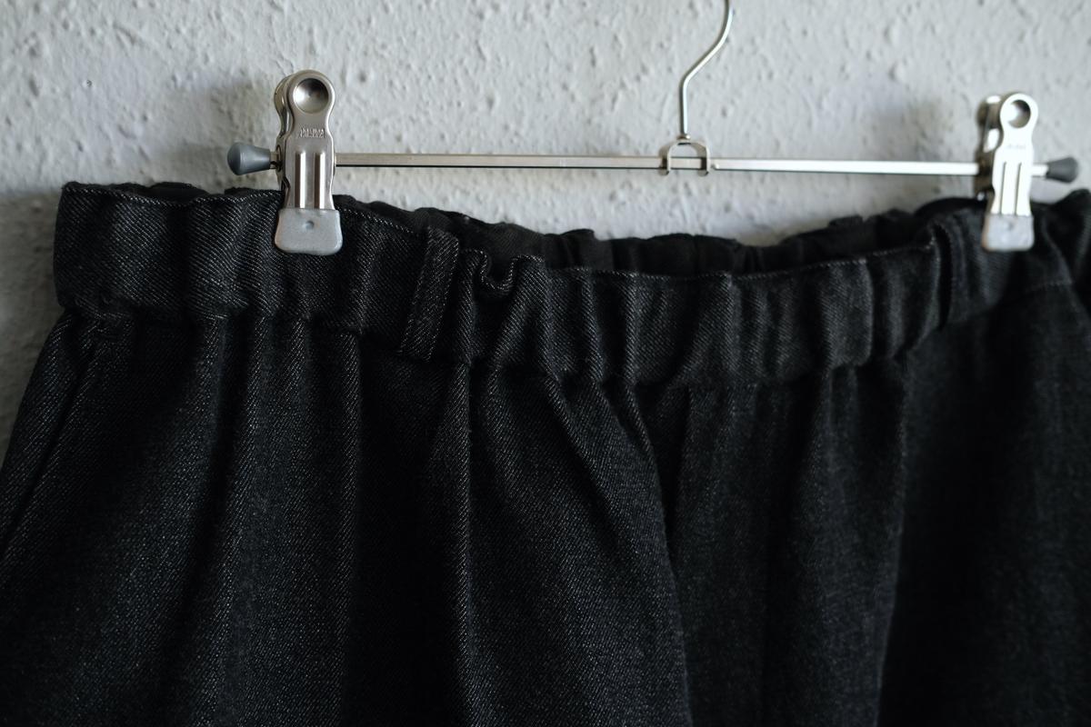 MITTAN / NMウールOCツイルパンツ 白黒 PT-125 / unisex