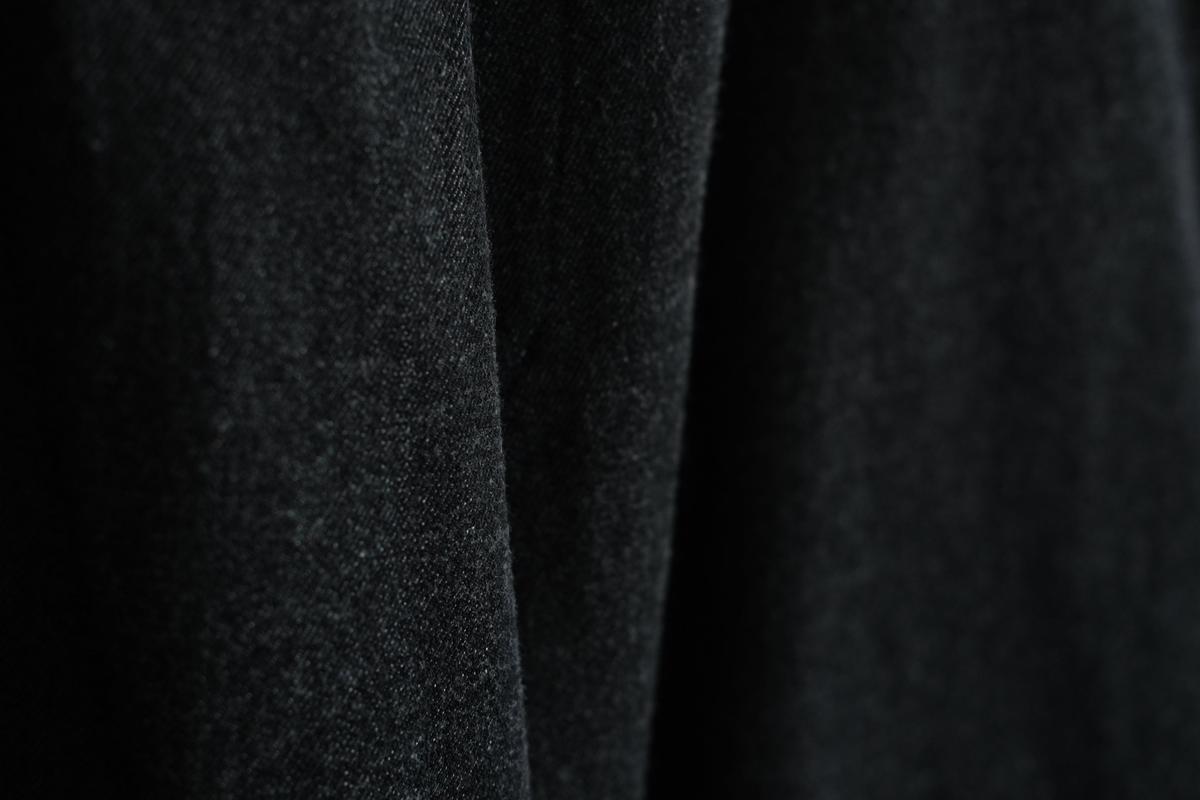 MITTAN / NMウールOCツイルパンツ 白黒 PT-125 / unisex