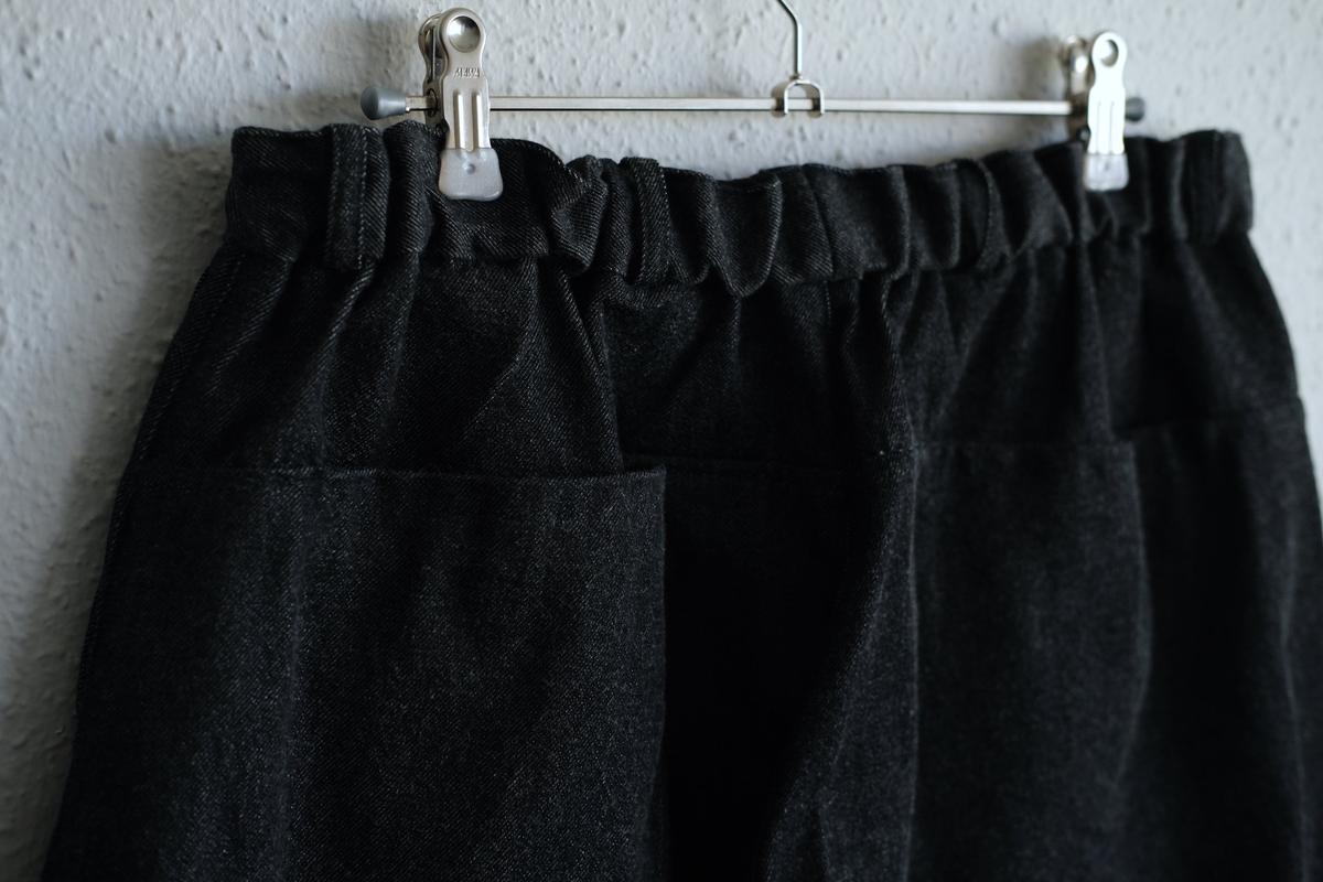 MITTAN / NMウールOCツイルパンツ 白黒 PT-125 / unisex