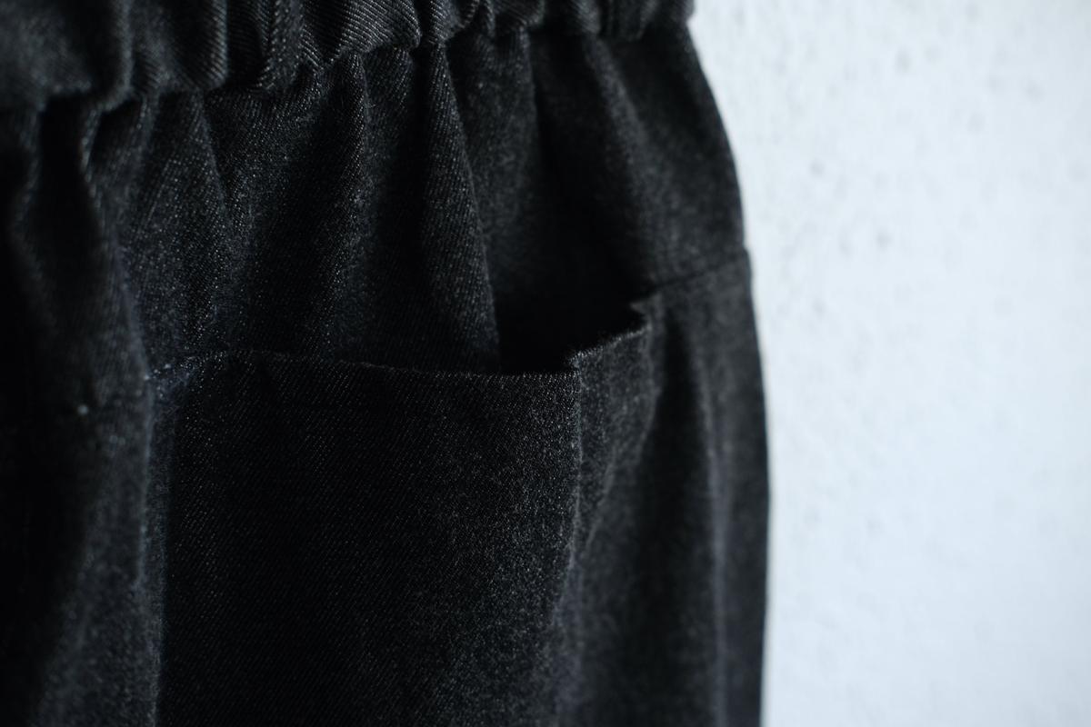 MITTAN / NMウールOCツイルパンツ 白黒 PT-125 / unisex