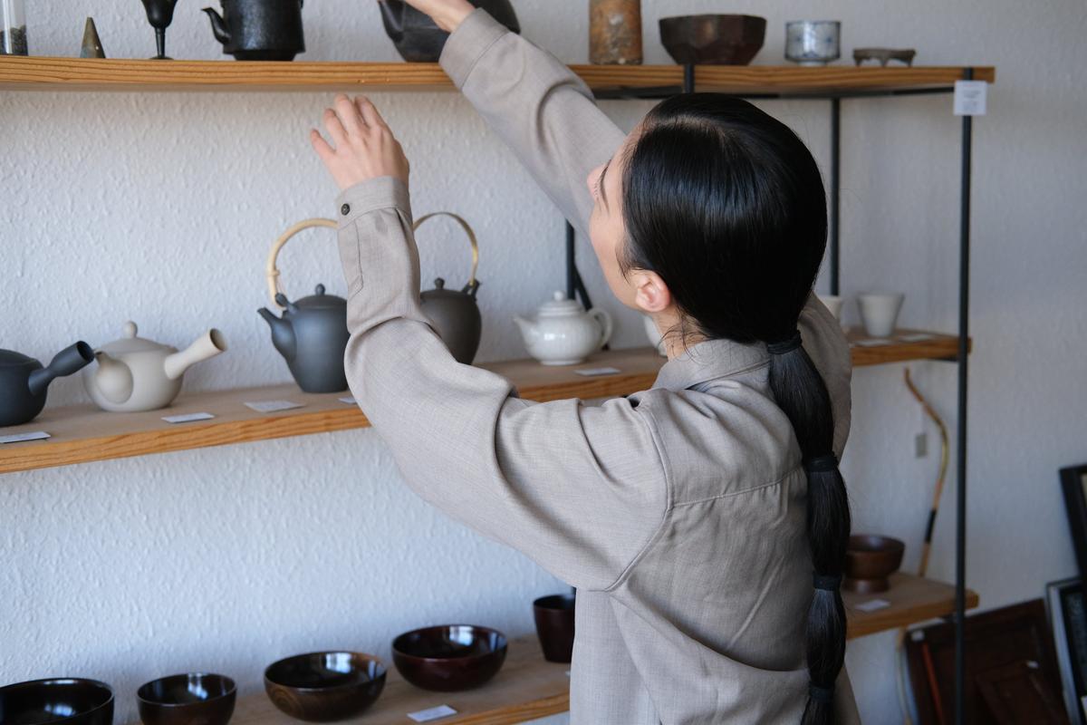 MITTAN / ストレッチNMウールシャツ 墨黒 SH-145 / unisex