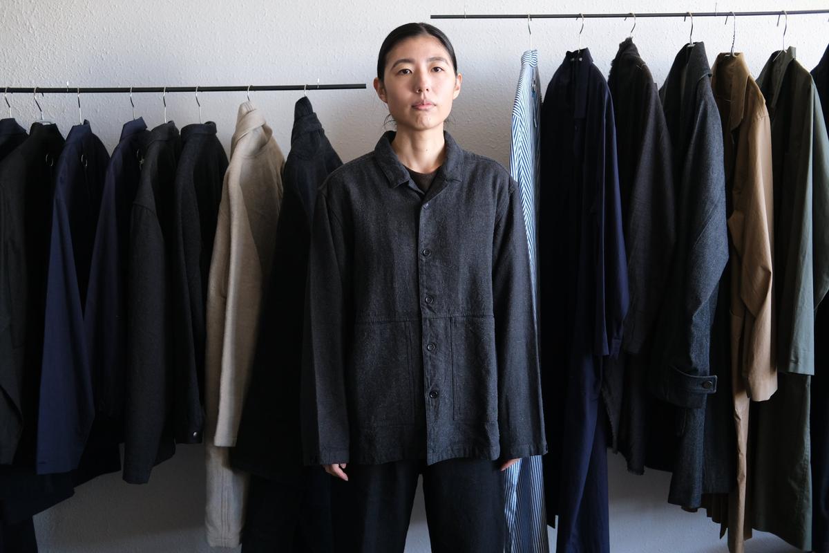 MITTAN / 亜麻苧麻絹シャツジャケット 墨茶 JK-76 / unisex