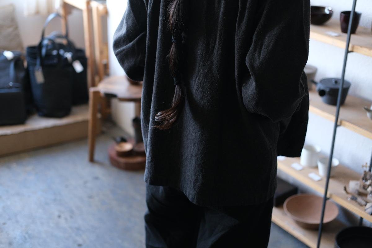 MITTAN / 亜麻苧麻絹シャツジャケット 墨茶 JK-76 / unisex
