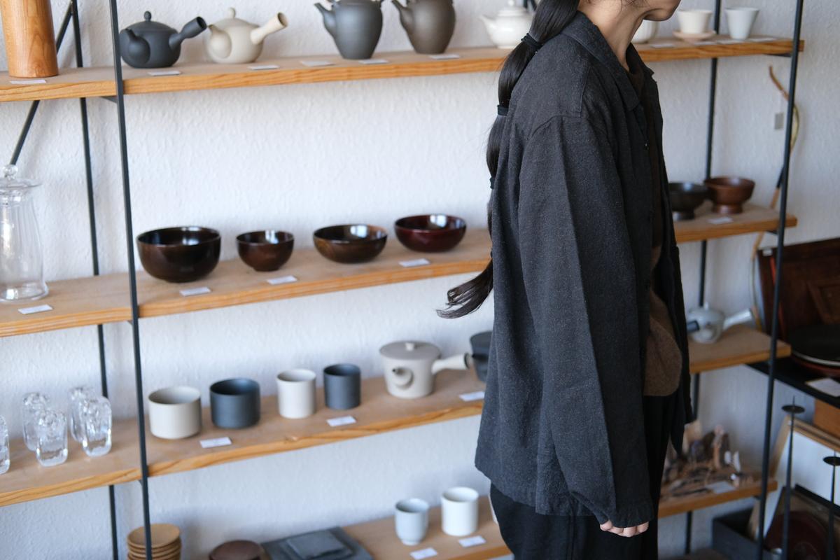 MITTAN / 亜麻苧麻絹シャツジャケット 墨茶 JK-76 / unisex