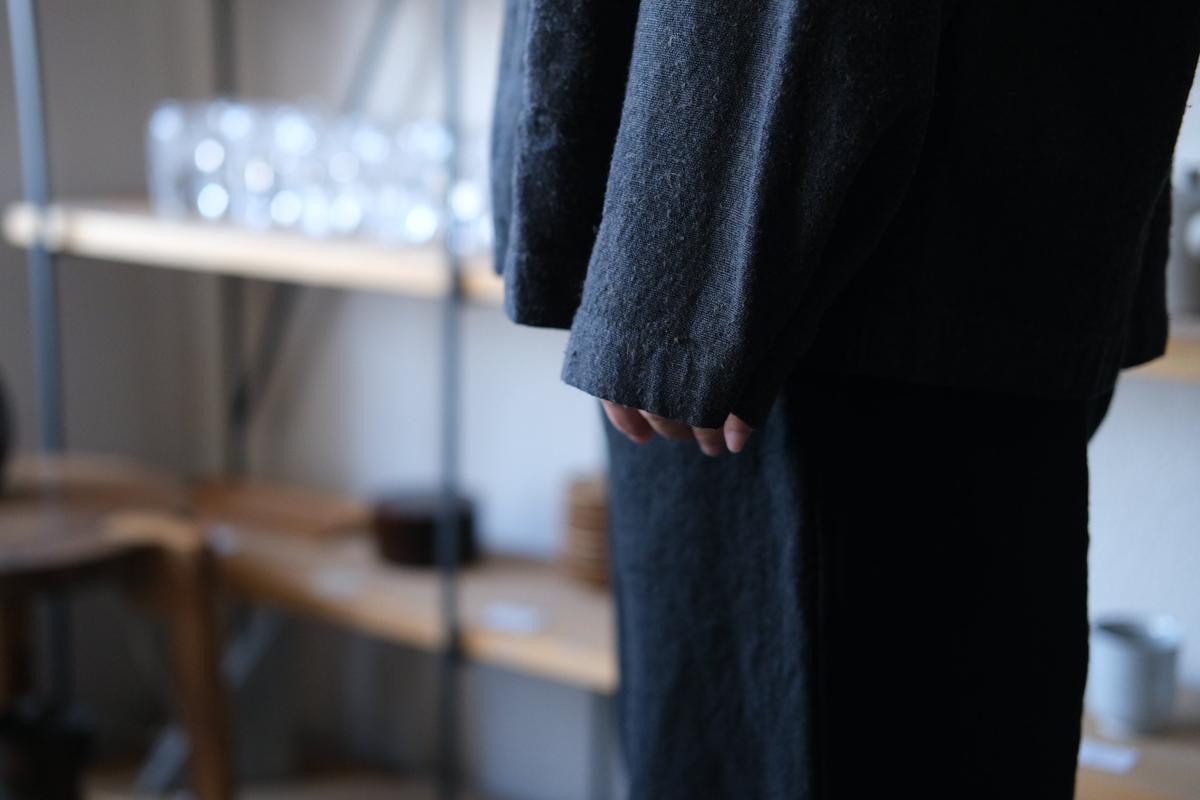 MITTAN / 亜麻苧麻絹シャツジャケット 墨茶 JK-76 / unisex