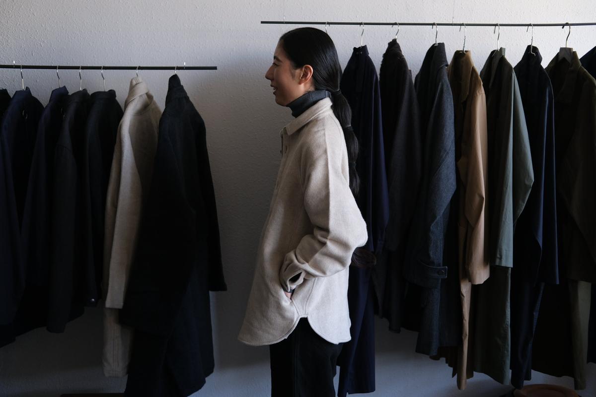 MITTAN / ウールシルクキャメルシャツ 濃灰 SH-108 / unisex