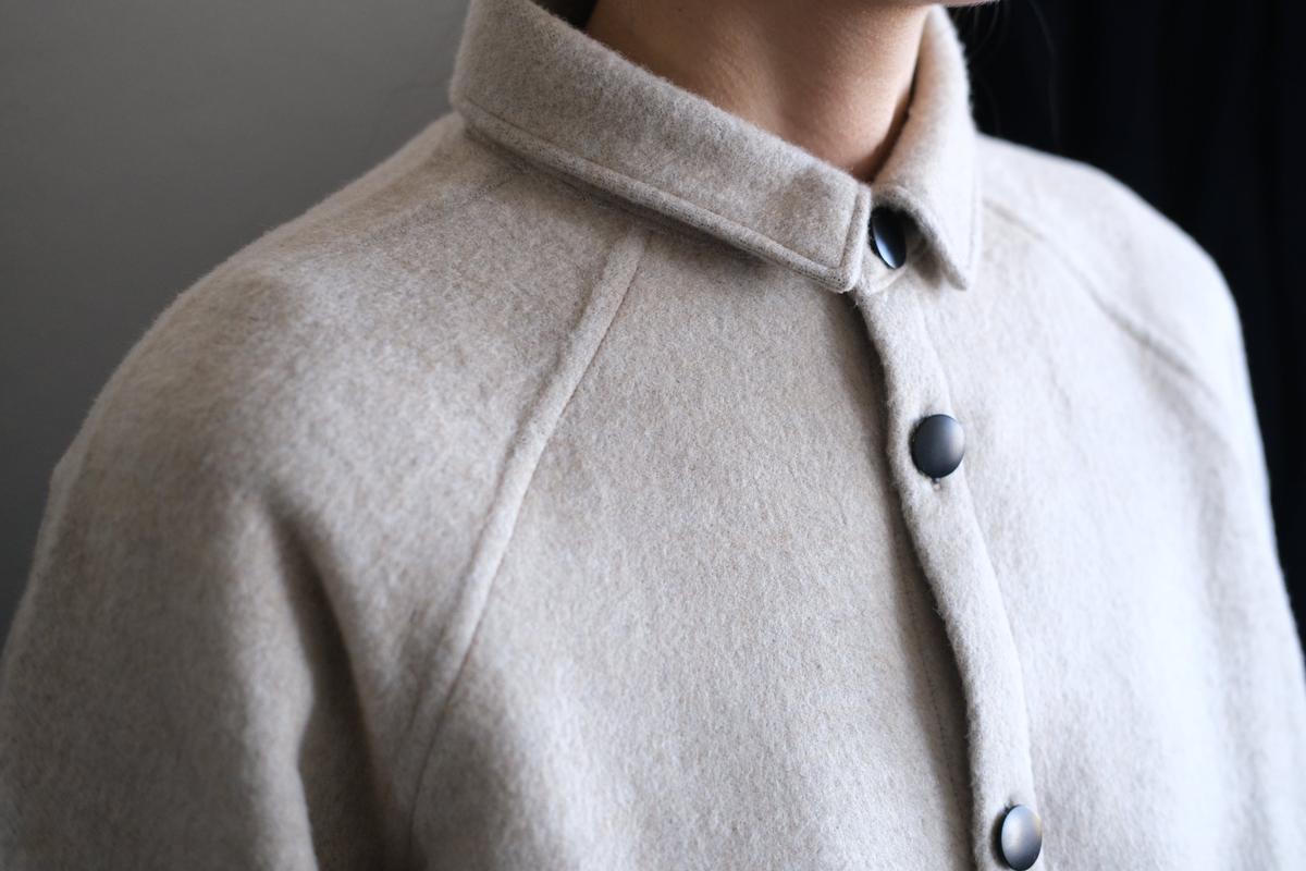 MITTAN / ウールシルクキャメルシャツ 濃灰 SH-108 / unisex