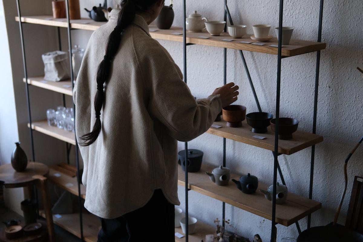 MITTAN / ウールシルクキャメルシャツ 濃灰 SH-108 / unisex