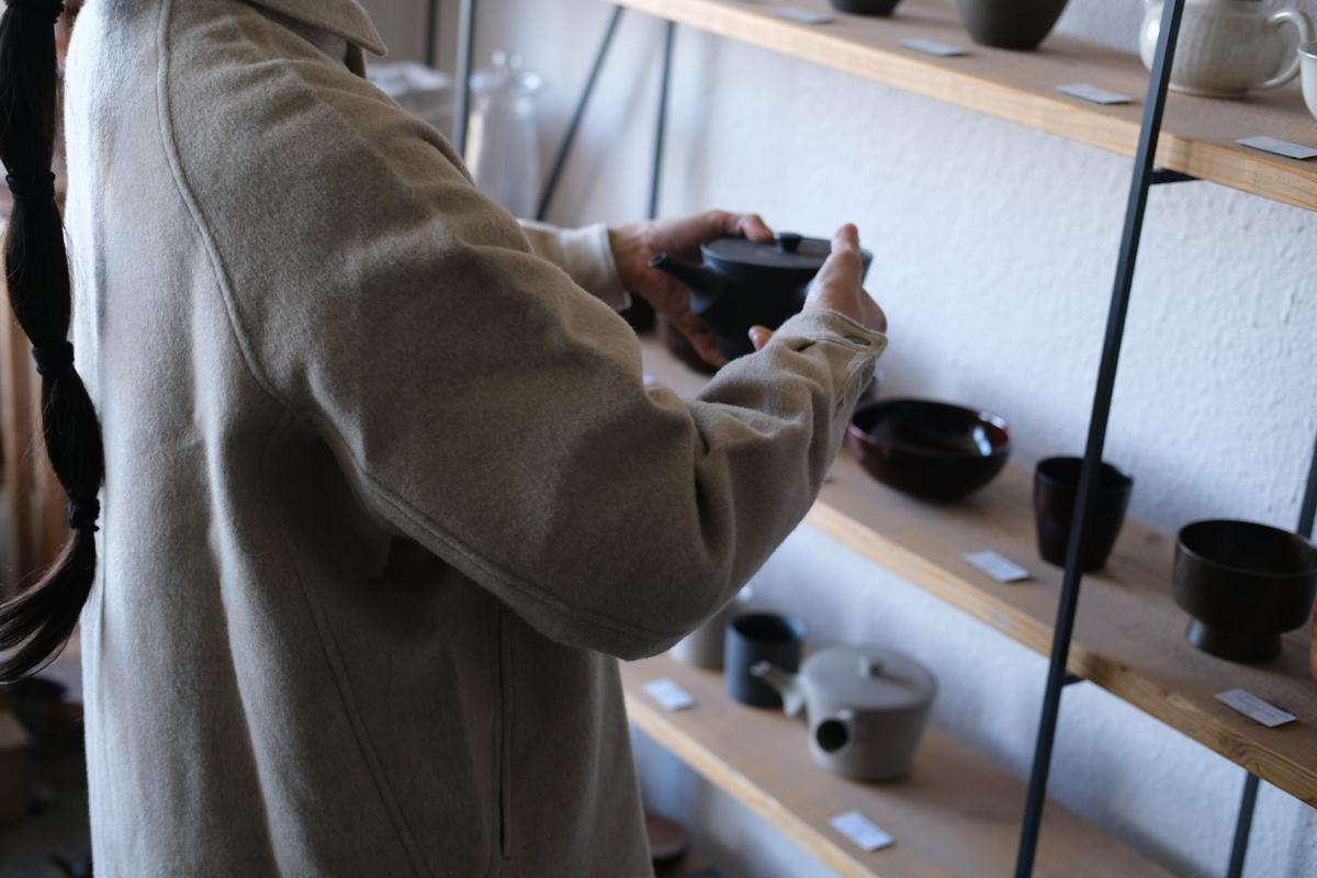 MITTAN / ウールシルクキャメルシャツ 濃灰 SH-108 / unisex