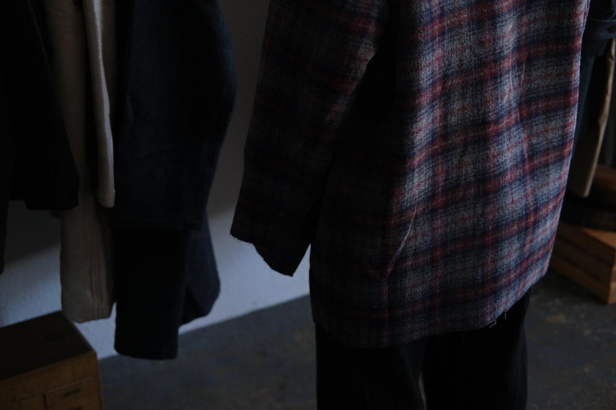 enrica wool coat｜check