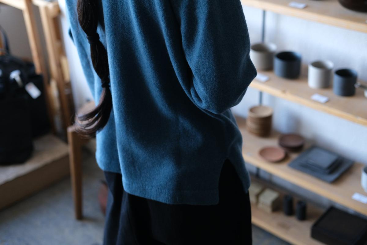 MITTAN / ウルグアイウールタートルセーター 浅葱 KN-34 / unisex