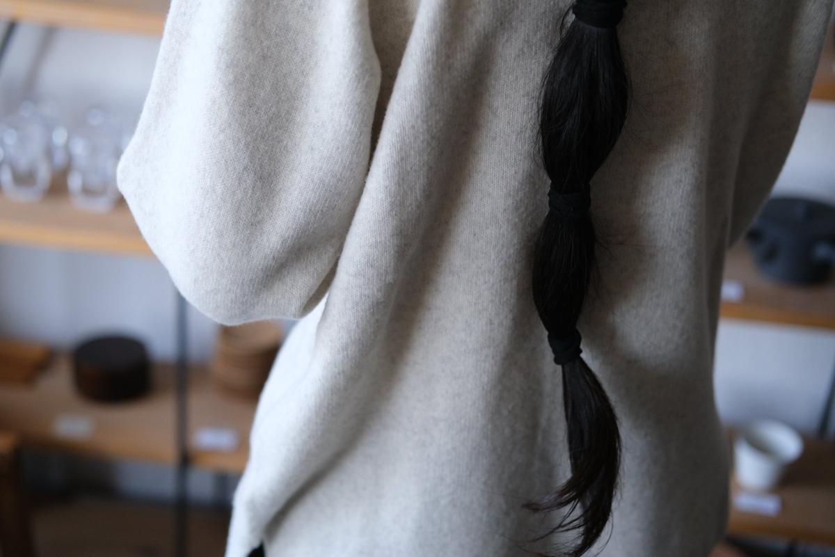 MITTAN / ウルグアイウールタートルセーター 薄灰 KN-34 / unisex