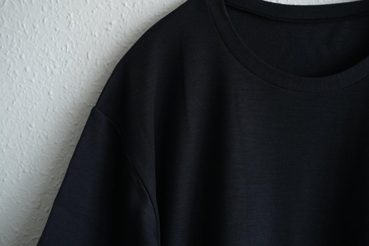 MITTAN / スーパー120’sウールスムース半袖 墨紺 T-34 / unisex