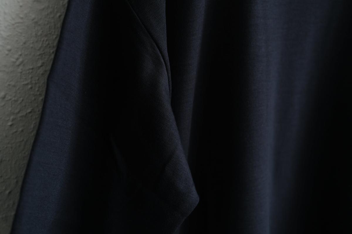 MITTAN / スーパー120’sウールスムース半袖 墨紺 T-34 / unisex