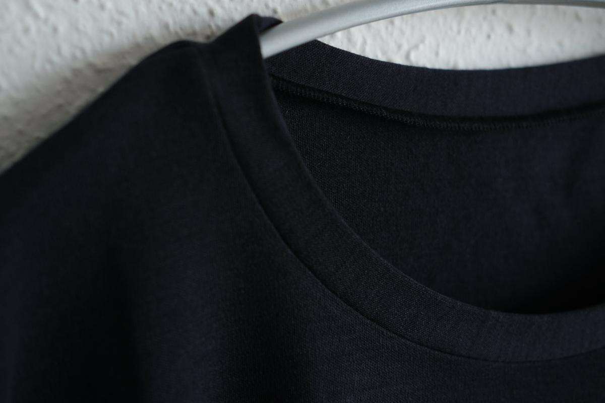 MITTAN / スーパー120’sウールスムース半袖 墨紺 T-34 / unisex