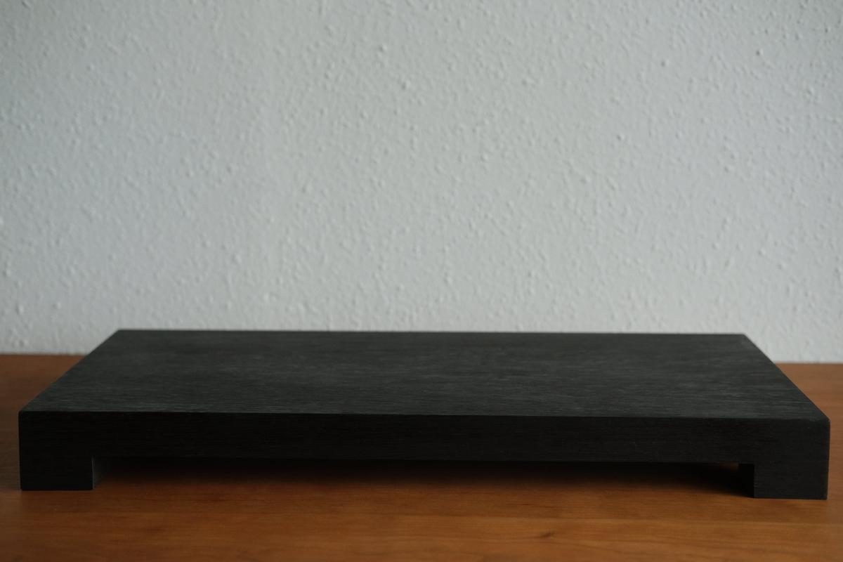 無垢材の切出し脚付き台 ウェンジ オイル仕上げ ＜5＞