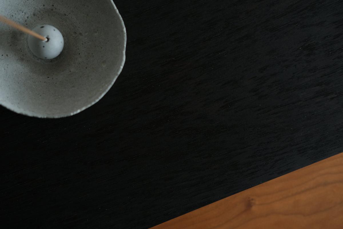 無垢材の切出し脚付き台 ウェンジ オイル仕上げ ＜5＞