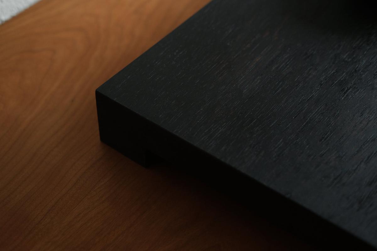 無垢材の切出し脚付き台 ウェンジ オイル仕上げ ＜5＞