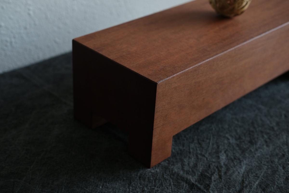 無垢材の切出し脚付き台 アサメラ オイル仕上げ ＜1＞