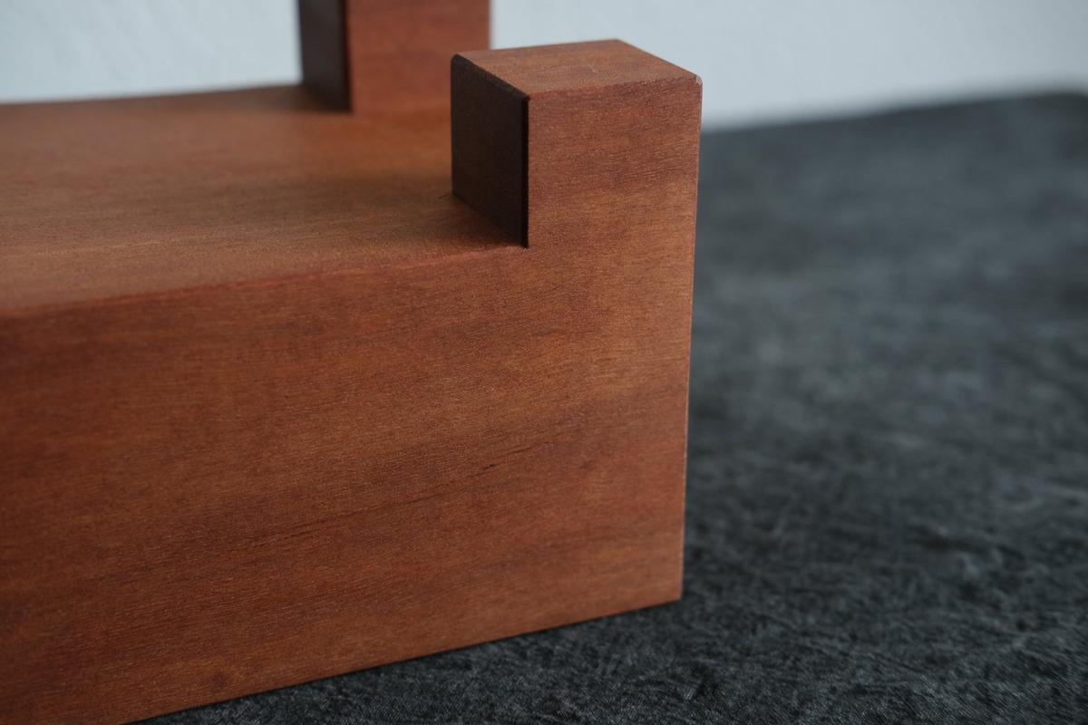 無垢材の切出し脚付き台 アサメラ オイル仕上げ ＜1＞