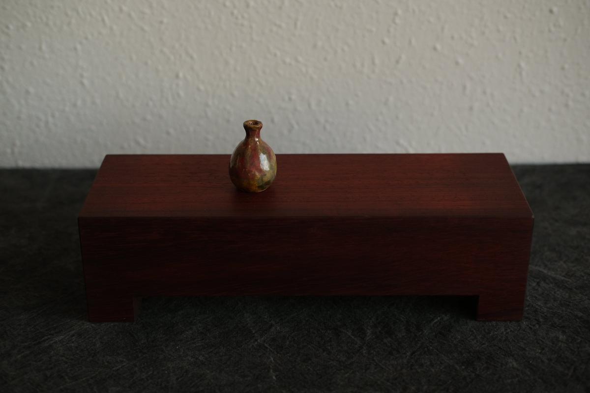 無垢材の切出し脚付き台 樹種不明 オイル仕上げ ＜3＞