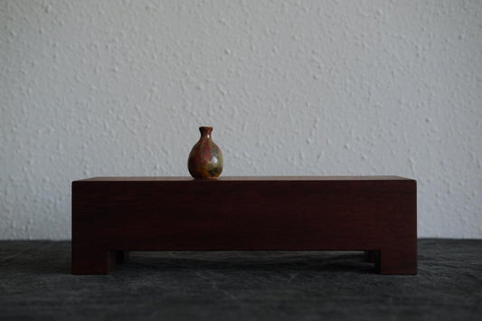 無垢材の切出し脚付き台 樹種不明 オイル仕上げ ＜3＞