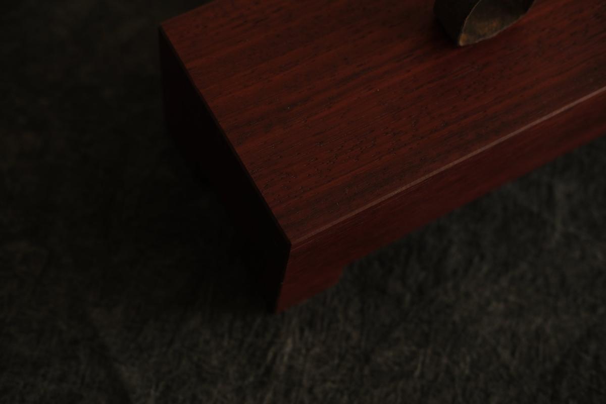 無垢材の切出し脚付き台 樹種不明 オイル仕上げ ＜2＞