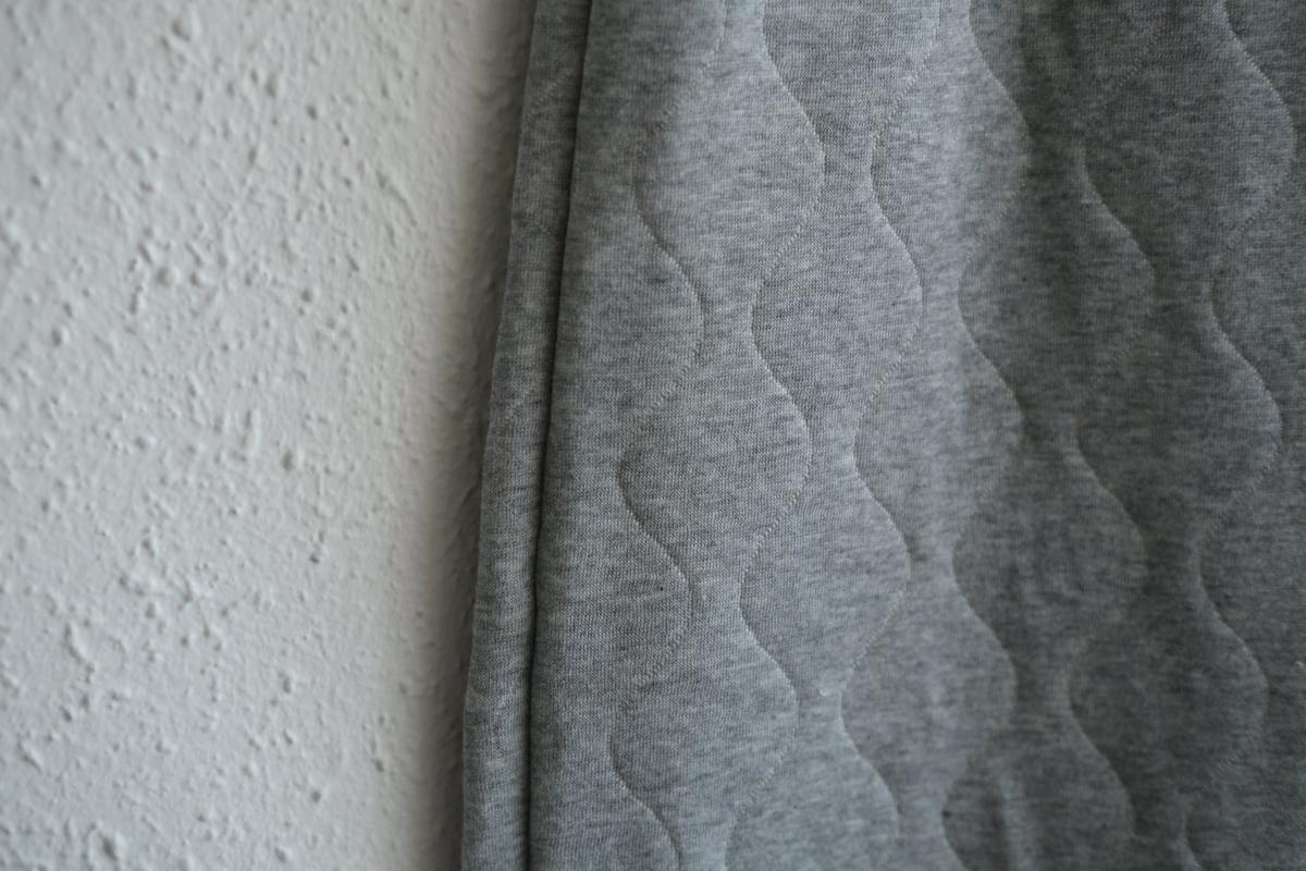 yohaku ドバイパンツ｜キルティング素材 グレー｜unisex freesize