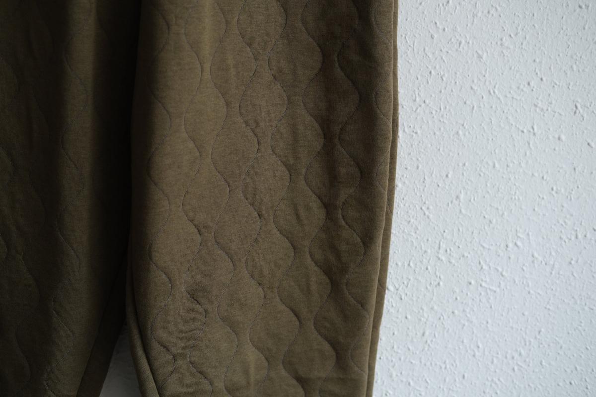 yohaku ドバイパンツ｜キルティング素材 カーキ｜unisex freesize