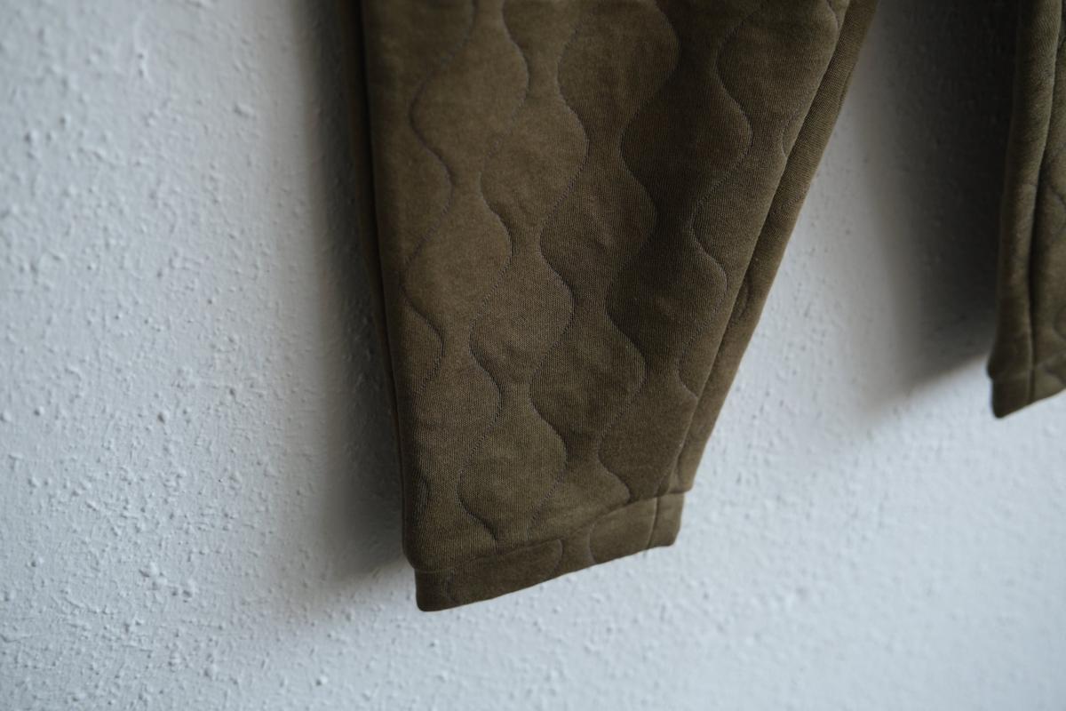 yohaku ドバイパンツ｜キルティング素材 カーキ｜unisex freesize