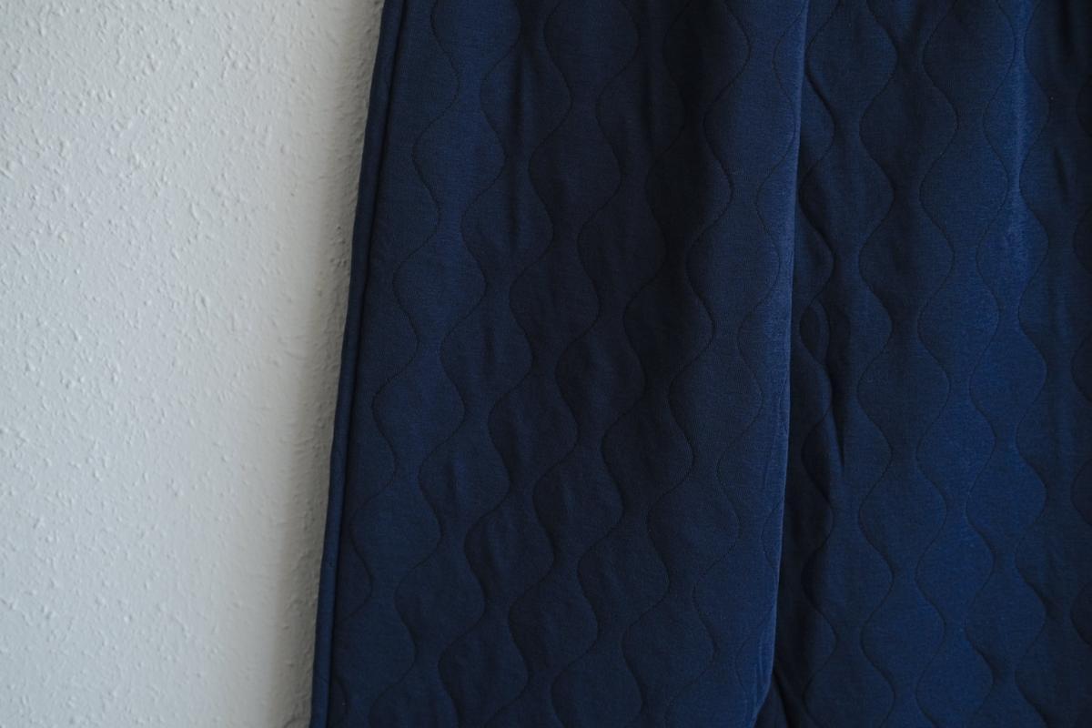 yohaku ドバイパンツ｜キルティング素材 ネイビー｜unisex freesize