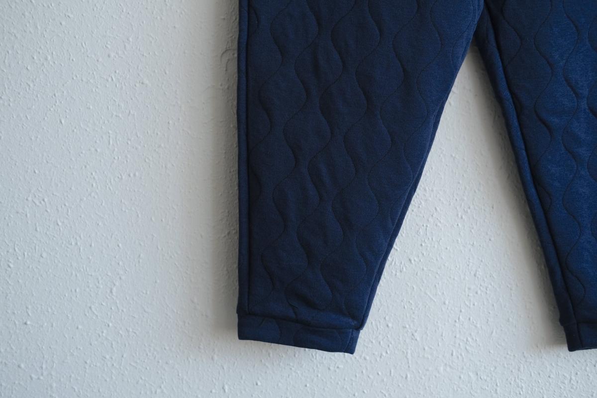 yohaku ドバイパンツ｜キルティング素材 ネイビー｜unisex freesize