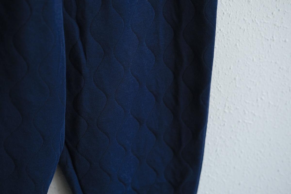 yohaku ドバイパンツ｜キルティング素材 ネイビー｜unisex freesize