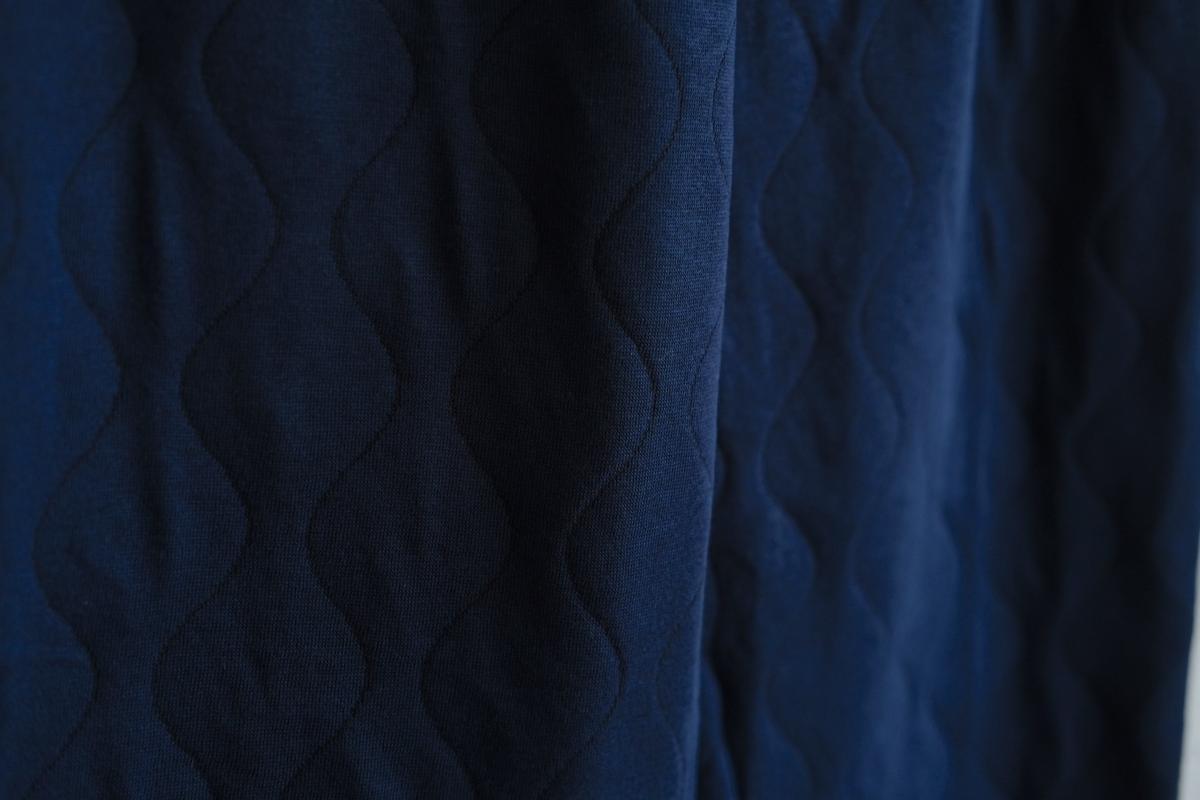 yohaku ドバイパンツ｜キルティング素材 ネイビー｜unisex freesize