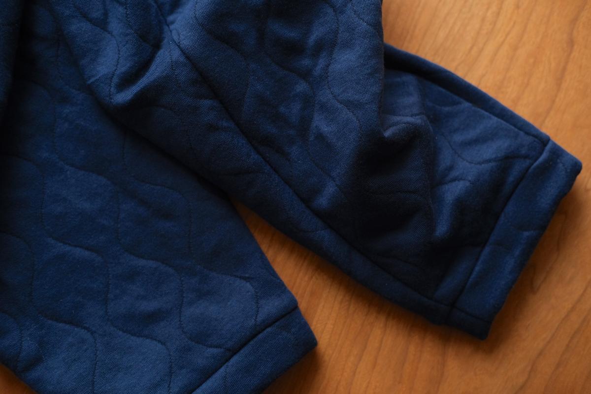 yohaku ドバイパンツ｜キルティング素材 ネイビー｜unisex freesize