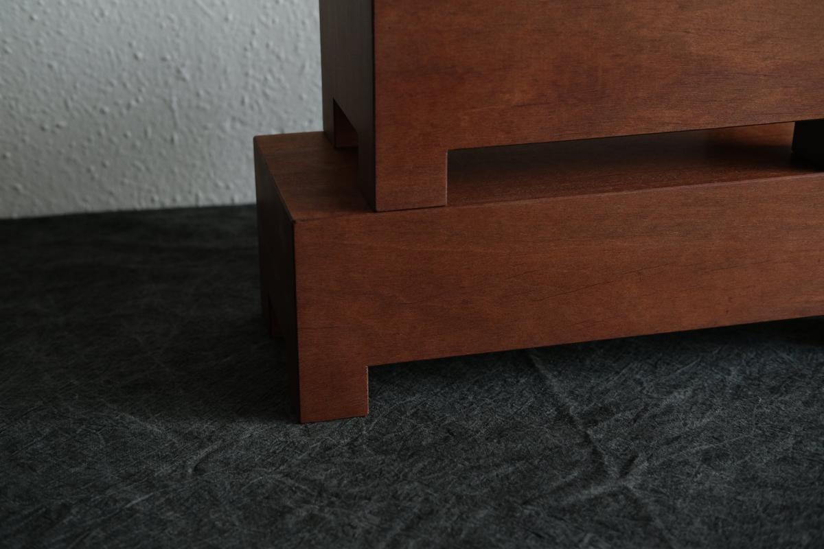 無垢材の切出し脚付き台 アサメラ オイル仕上げ ＜2＞