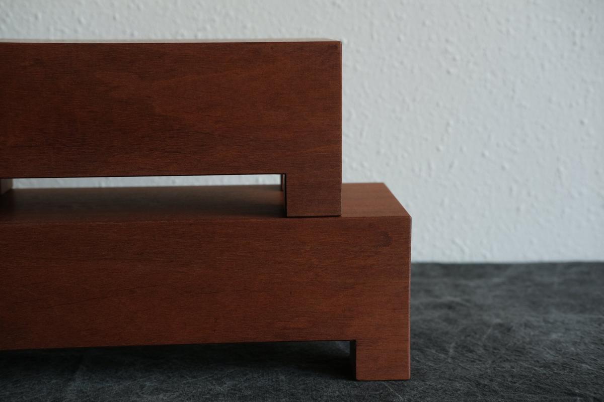 無垢材の切出し脚付き台 アサメラ オイル仕上げ ＜2＞