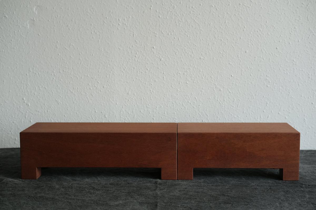 無垢材の切出し脚付き台 アサメラ オイル仕上げ ＜2＞