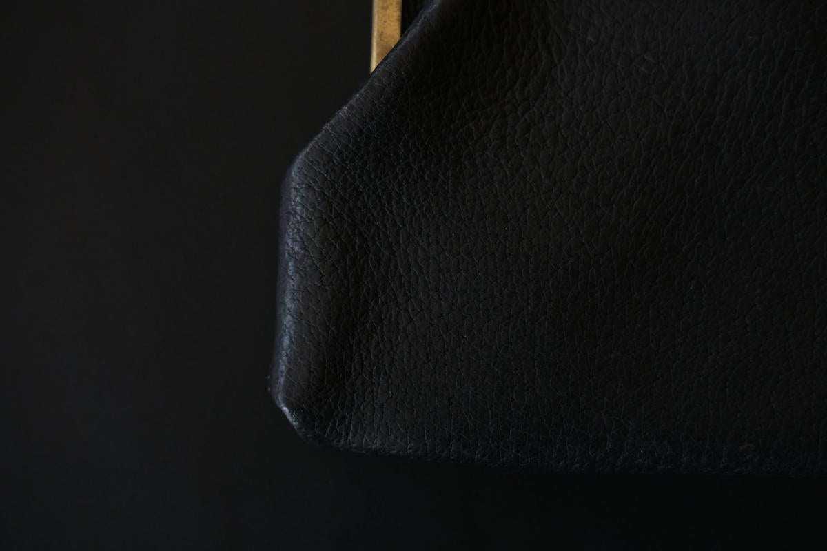 レザーショルダーポーチ ＜豚革 black＞ ｜TABACO-02