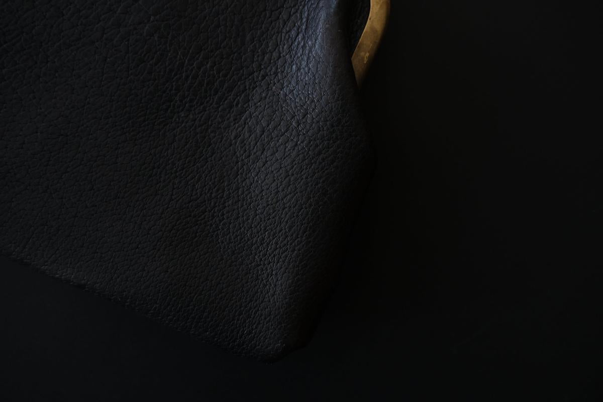 レザーショルダーポーチ ＜豚革 black＞ ｜TABACO-02