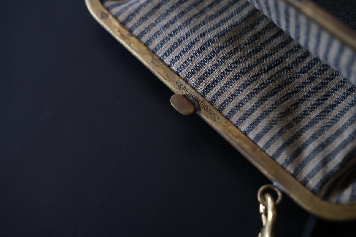 レザーショルダーポーチ ＜豚革 black＞ ｜TABACO-02