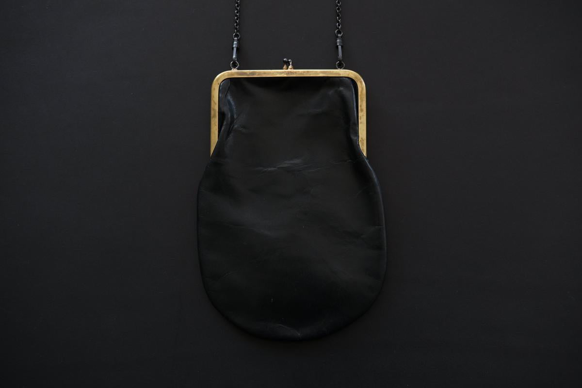 レザーショルダーポーチ frame porch SLAO-51 ＜鹿革 black＞ 02